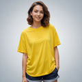 Solid Oversized Drop Shoulder T-Shirt for Women | 180 GSM Cotton